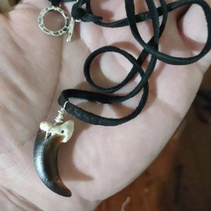 Large Wolf Claw Viking Style Necklace Dear Lace Custom Made Toggle Clasp